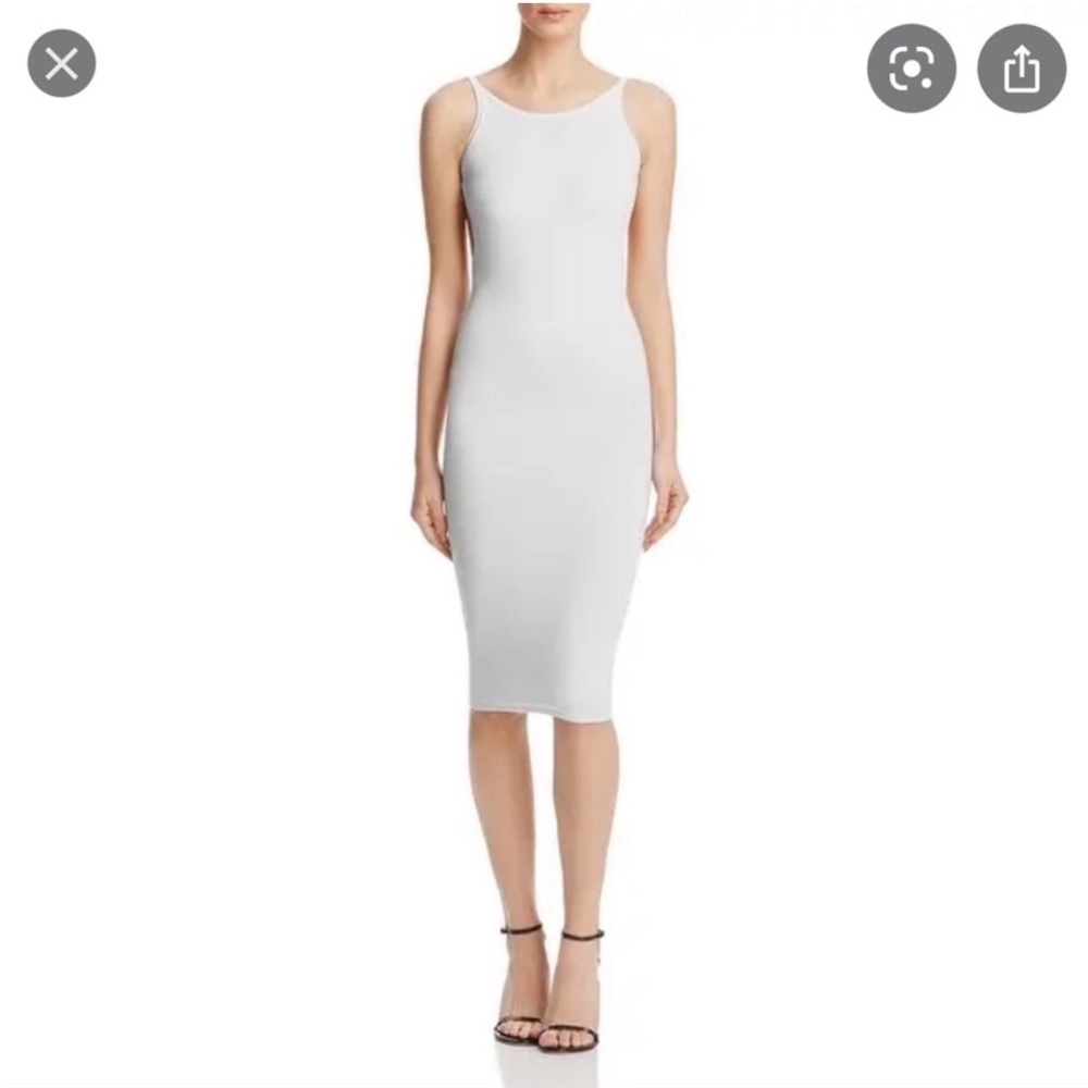 Olivaceous White Backless Dress, NWT.